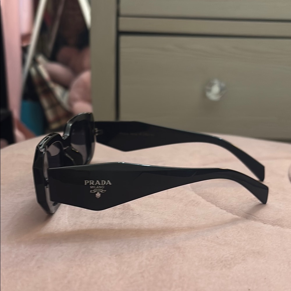 Prada Glossy Black Designer Sunglasses